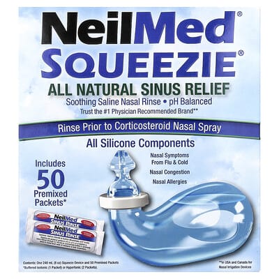 NeilMed® Squeezie®, All Natural Sinus Relief, 1 Kit