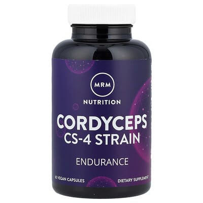Cordyceps штамм CS-4, 60 веганских капсул (750 mg на капсулу)