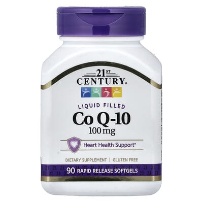 Liquid Filled CoQ-10, 100 mg, 90 Rapid Release Softgels