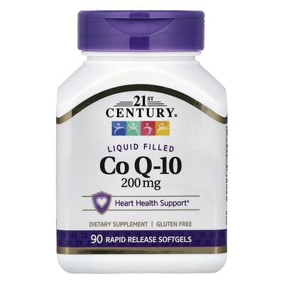 Liquid Filled CoQ-10, 200 mg, 90 Rapid Release Softgels