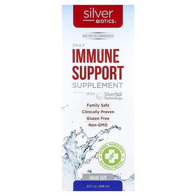 Silver Biotics® Ежедневная добавка для поддержки иммунитета, 10 PPM, 32 fl oz (946 ml)