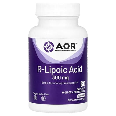 R-Lipoic Acid, 300 mg, 60 Capsules