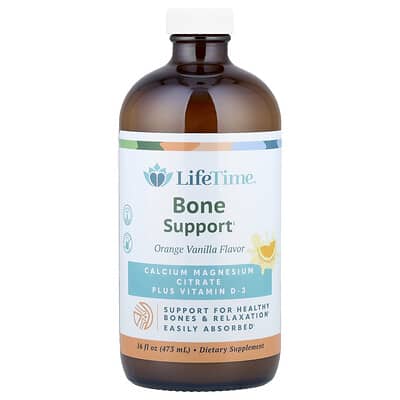 Поддержка костей LifeTime Vitamins, Orange Vanilla, 16 fl oz (473 ml)