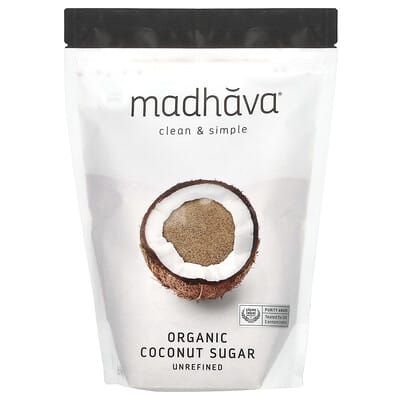 Organic Coconut Sugar, Unrefined, 16 oz (454 g)