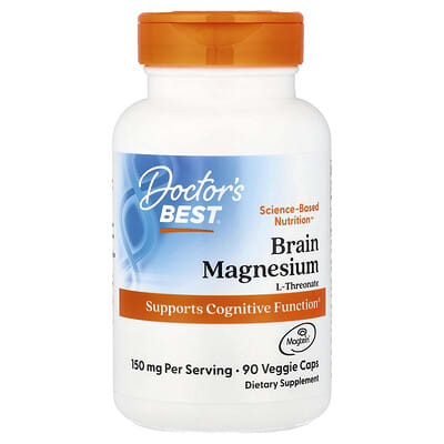 Magtein® Magnesium L-Threonate, 90 Veggie Caps (50 mg per Capsule)