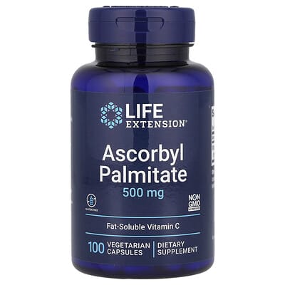 Life Extension Ascorbyl Palmitate, 500 mg, 100 вегетарианских капсул