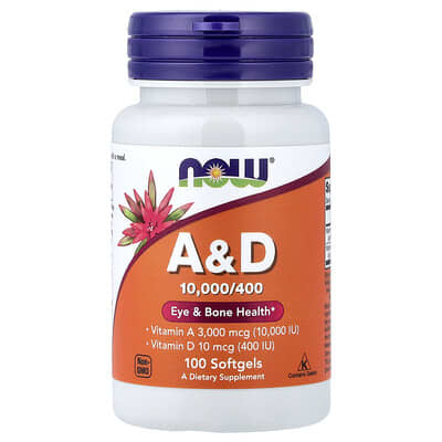 Vitamin A&D, 100 Softgels
