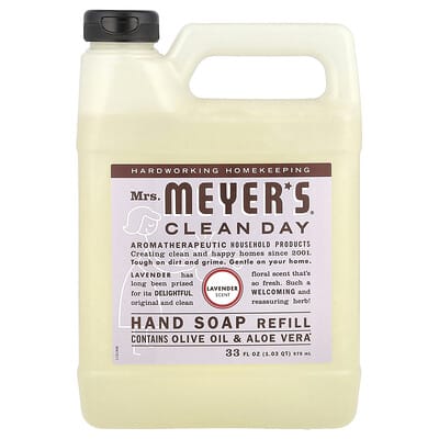 Средство для мытья рук, лаванда, 33 fl oz (975 ml)
