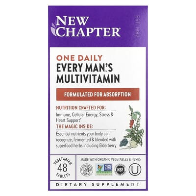 One Daily Every Man's™ мультивитамины, 48 вегетарианских таблеток