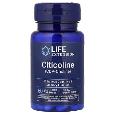 Citicoline (CDP-Choline), 60 Vegetarian Capsules (250 mg per Capsule)