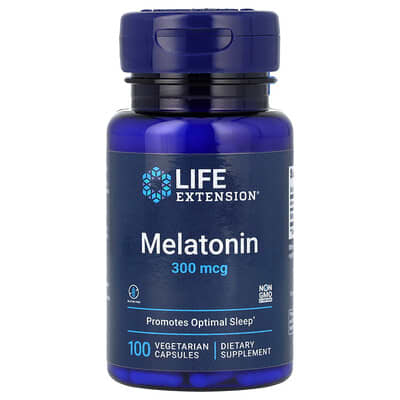 Melatonin, 300 mcg, 100 Vegetarian Capsules