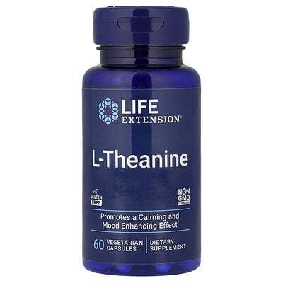 L-Theanine, 60 Vegetarian Capsules (100 mg per Capsule)