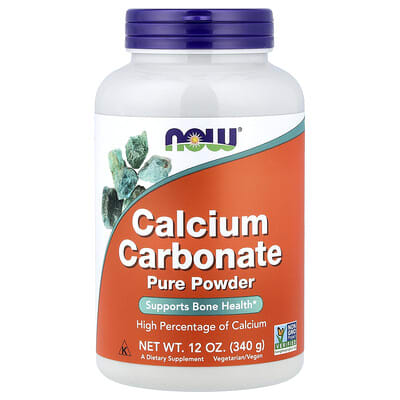 NOW Foods Calcium Carbonate чистый порошок, 12 oz (340 g)