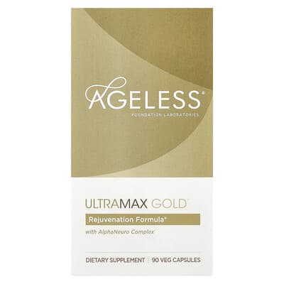 UltraMax Gold™ with AlphaNeuro Complex®, 90 Veg Capsules
