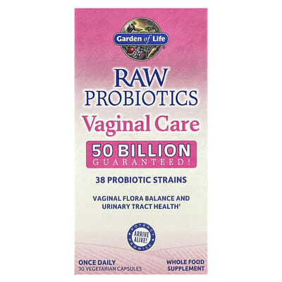 RAW Probiotics, Vaginal Care, 30 Vegetarian Capsules