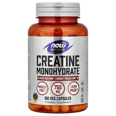 Sports, Creatine Monohydrate, 120 Veg Capsules (0.75 g per Capsule)