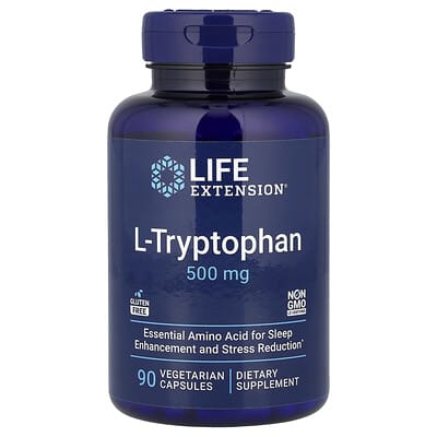 L-Tryptophan, 500 mg, 90 Vegetarian Capsules