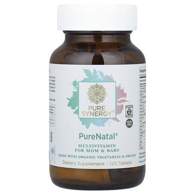 Pure Synergy PureNatal® мультивитамины для мамы и ребенка 120 Tablets