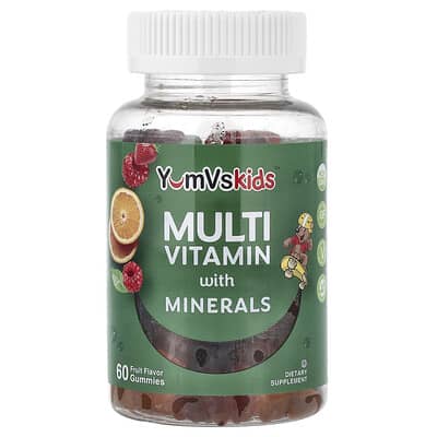 Multi Vitamin with Minerals Gummies, Fruit, 60 Gummies