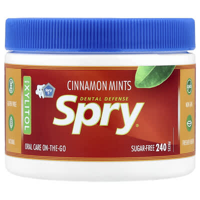 Spry® мятные леденцы с корицей, 240 шт