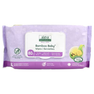 Bamboo Baby® салфетки, 80 штук