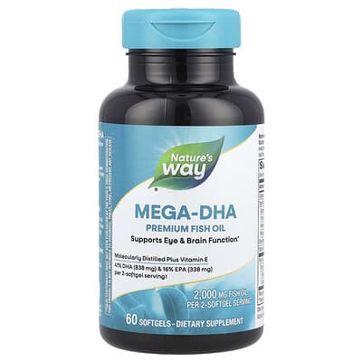 Mega-DHA Premium Fish Oil, 60 Softgels