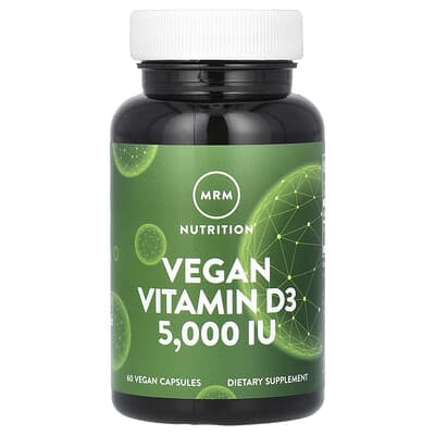 Витамин D3 MRM Nutrition, веганский, 125 mcg (5,000 IU), 60 веганских капсул