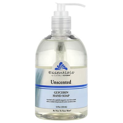 Essentials®, Glycerin Hand Soap, Unscented, 12 fl oz (354 ml)