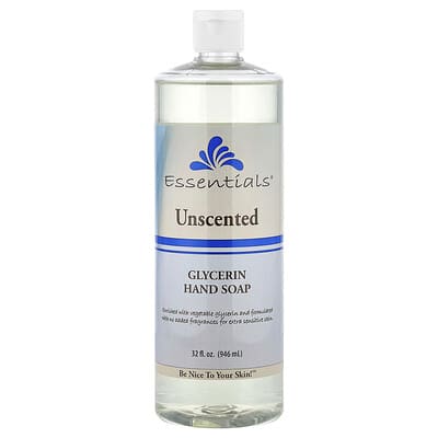 Essentials®, Glycerin Hand Soap, Unscented, 32 fl oz (946 ml)
