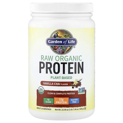 Garden of Life RAW Organic протеин, Vanilla Chai, 1 lb 7.98 oz (680 g)