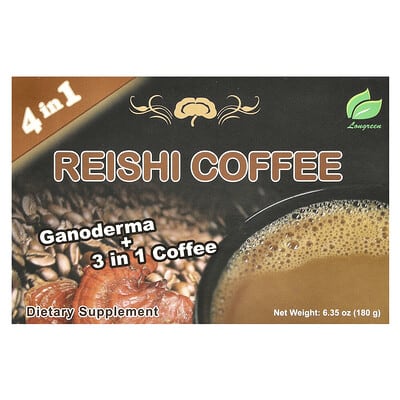 4 в 1 Reishi Coffee, 10 саше, 6.35 oz (180 g)