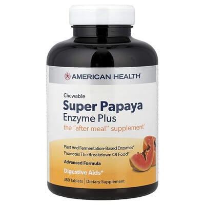 Жевательные таблетки Super Papaya Enzyme Plus, 360 шт