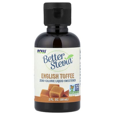 Better Stevia®, Zero-Calorie Liquid Sweetener, English Toffee, 2 fl oz (59 ml)
