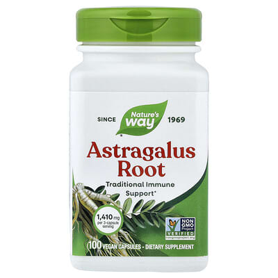 Astragalus Root, 100 Vegan Capsules (470 mg per Capsule)