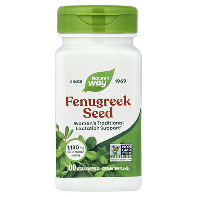 Fenugreek Seed, 100 Vegan Capsules (565 mg per Capsule)