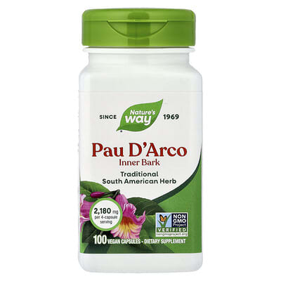 Pau D'Arco, Inner Bark, 100 Vegan Capsules