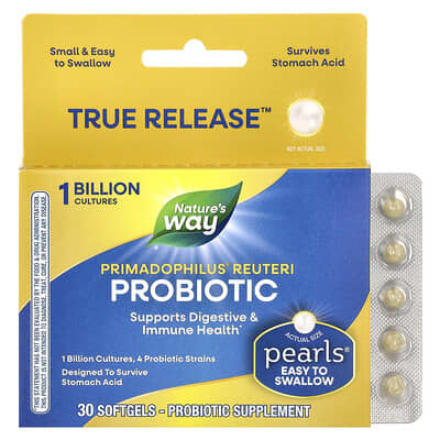 Primadophilus Reuteri Probiotic, 1 Billion, 30 Softgels