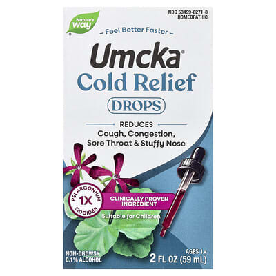 Umcka®, Cold Relief Drops, Ages 1+, 2 fl oz (59 ml)