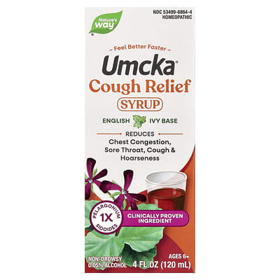 Сироп от кашля Umcka®, Ages 6+, 4 fl oz (120 ml)