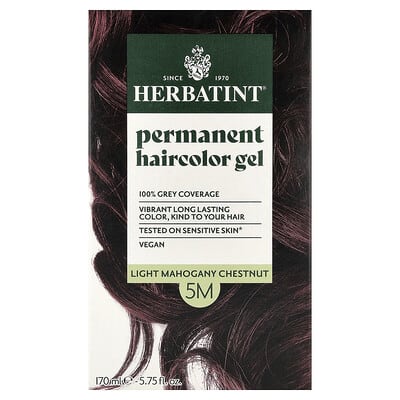 Гель для окрашивания волос, 5M Light Mahogany Chestnut, 5.75 fl oz (170 ml)