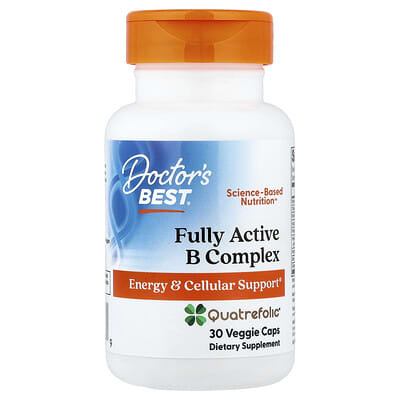 Fully Active B Complex with Quatrefolic®, 30 Veggie Caps
