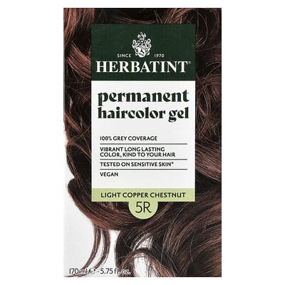 Permanent Haircolor Gel, 5R Light Copper Chestnut, 5.75 fl oz (170 ml)