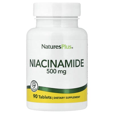 NaturesPlus Niacinamide, 500 mg, 90 таблеток