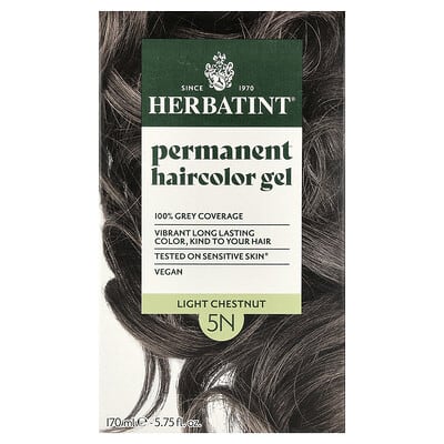Permanent Haircolor Gel, 5N Light Chestnut, 5.75 oz (170 ml)