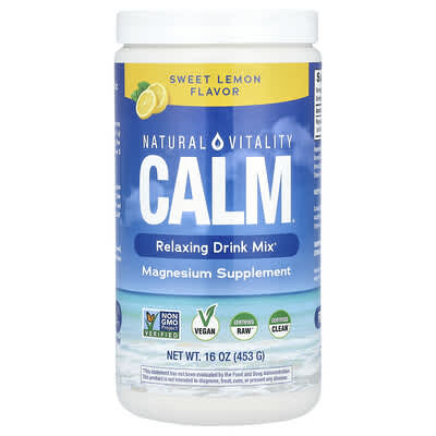 MaxCalm®, Relaxing Drink Mix, Sweet Lemon, 16 oz (453 g)