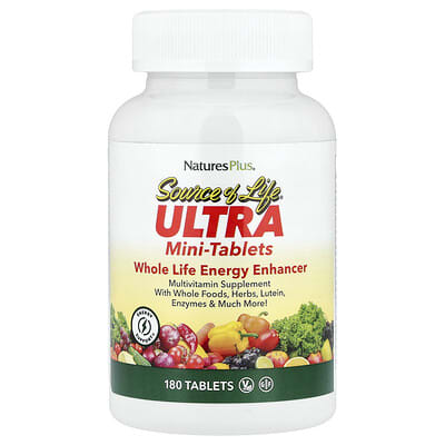 Source of Life®, ультра мини-таблетки, усилитель энергии Whole Life, 180 таблеток