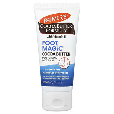 Palmer's Cocoa Butter Formula® с витамином E, Foot Magic®, увлажняющий бальзам для ног, 2.1 oz (60 g)