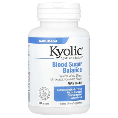 Aged Garlic Extract™, Blood Sugar Balance, Formula 112, 100 Capsules
