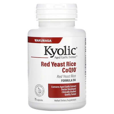 Aged Garlic Extract™, Red Yeast Rice plus CoQ10, Formula 114, 75 Capsules