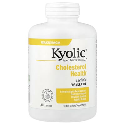 Aged Garlic Extract™, Cholesterol Health, Formula 104, 300 Capsules